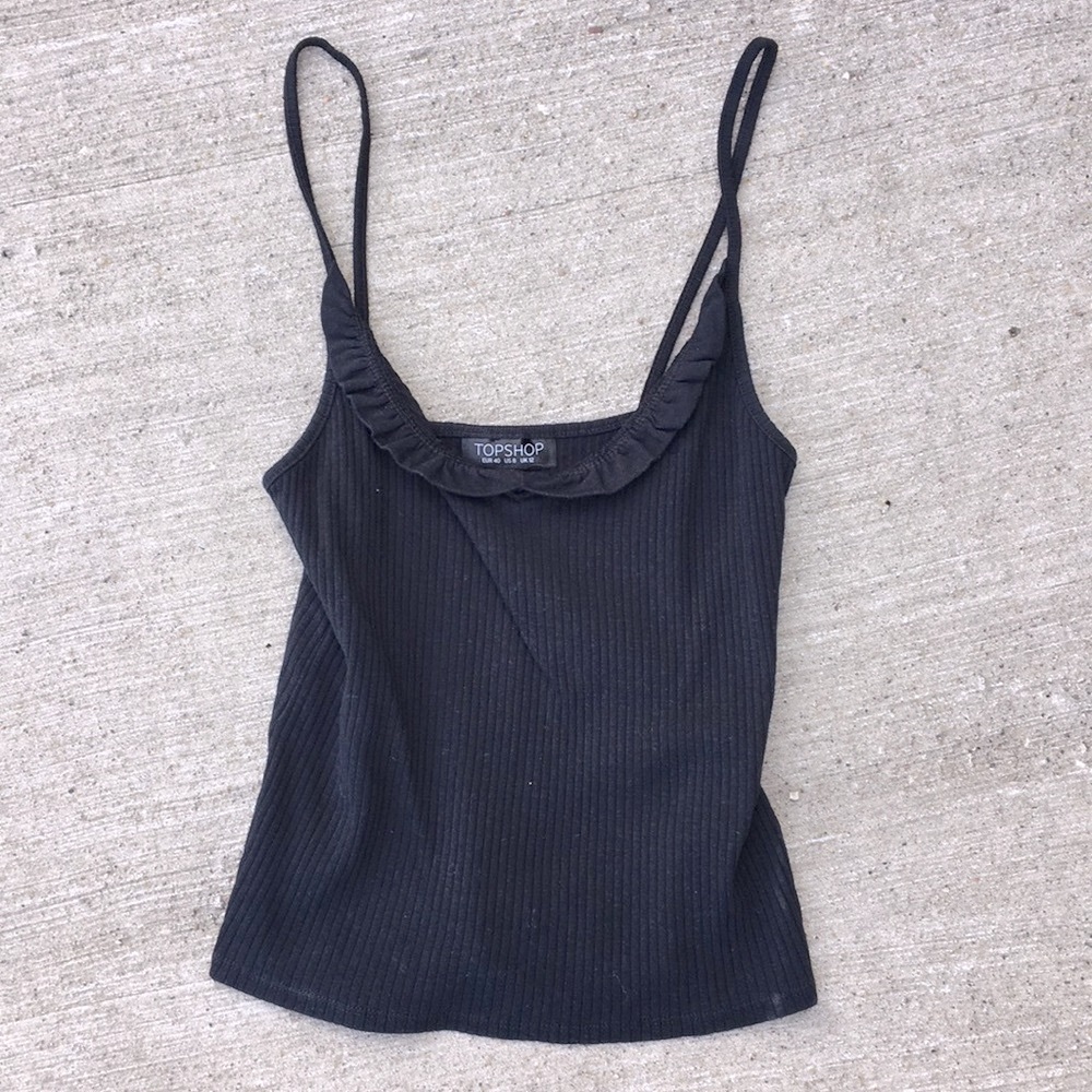FREE WITH ANY PURCHASE - Topshop ribbed crop top